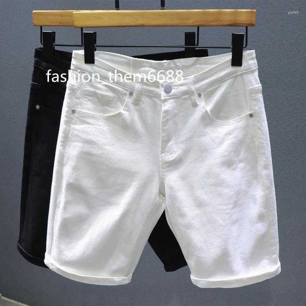 men's shorts men's shorts classic white balck denim men summer thin korean trend straight knee-length five-point pants brand cloth, White;black
men's shorts men's shorts classic white balck denim men summer thin korean trend straight knee-length five-point pants brand cloth, White;black