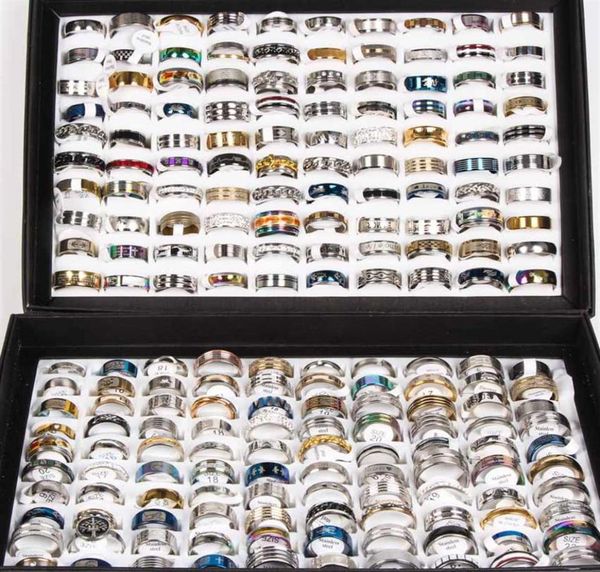 whole 200pcs mix lot men women fashion stainless steel rings wedding band finger ring trendy jewelry312w6713505, Silver
whole 200pcs mix lot men women fashion stainless steel rings wedding band finger ring trendy jewelry312w6713505, Silver