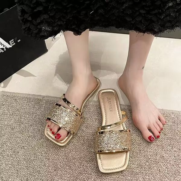 size 35-43 women's slippers fashion bright diamond personality beautiful outdoor non-slip fairy wind beach sandals, Black
size 35-43 women's slippers fashion bright diamond personality beautiful outdoor non-slip fairy wind beach sandals, Black