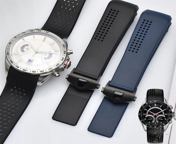 watch band for tag heuer carrera curved end waterproof strap accessories tpu silicone rubber bracelet chain303s4030474, Black;brown
watch band for tag heuer carrera curved end waterproof strap accessories tpu silicone rubber bracelet chain303s4030474, Black;brown
