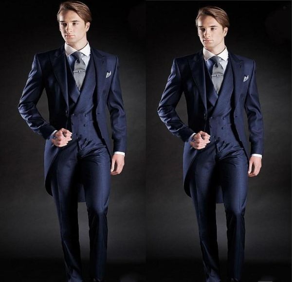 new slim fit morning style groom tuxedos lapel men039s suit navy blue groomsman man weddingprom suitsjacketpantsvest4838088, Black;gray
new slim fit morning style groom tuxedos lapel men039s suit navy blue groomsman man weddingprom suitsjacketpantsvest4838088, Black;gray