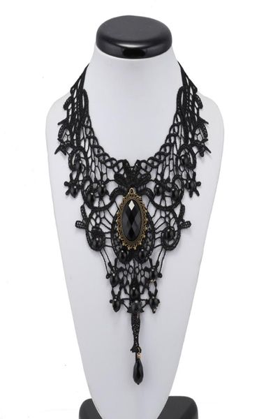 vintage fashion gothic choker crystal black lace necklace women chockers steampunk jewelry5697322, Golden;silver
vintage fashion gothic choker crystal black lace necklace women chockers steampunk jewelry5697322, Golden;silver