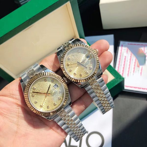 men/women designer watch watch watch 41/36mm log date stainless steel strap sapphire diamond fold buckle mechanical watch, Slivery;brown
men/women designer watch watch watch 41/36mm log date stainless steel strap sapphire diamond fold buckle mechanical watch, Slivery;brown