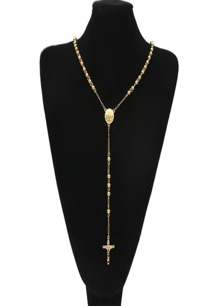 gold stainless steel bead chain jesus christ cross pendant rosary long necklace mens womens hip hop jewelry250i6680856, Silver
gold stainless steel bead chain jesus christ cross pendant rosary long necklace mens womens hip hop jewelry250i6680856, Silver