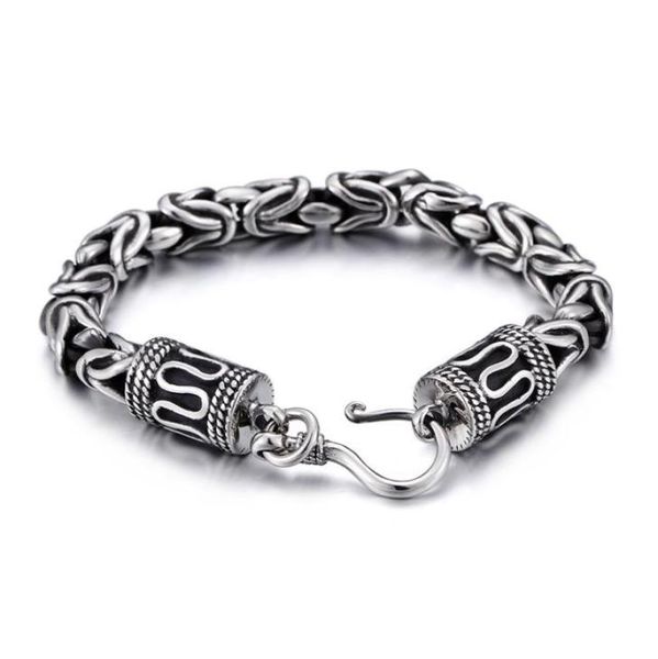 63g vintage 316l stainless steel solid heavy knot chain bracelet 8mm 9 inch fahsion gifts for mens8057622, Black
63g vintage 316l stainless steel solid heavy knot chain bracelet 8mm 9 inch fahsion gifts for mens8057622, Black