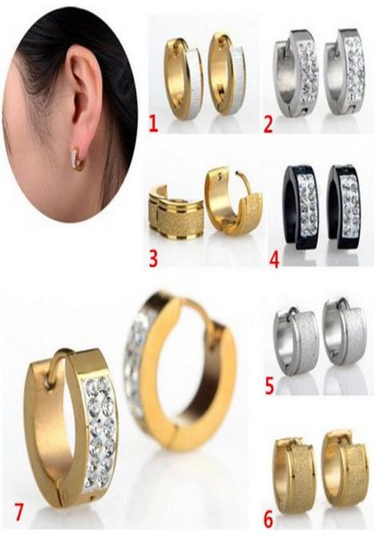 12pairslot punk mens women crystal stainless steel ear hoop stud earrings gauges new fashion earring jewelry68734592833161, Golden;silver
12pairslot punk mens women crystal stainless steel ear hoop stud earrings gauges new fashion earring jewelry68734592833161, Golden;silver