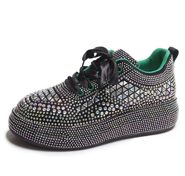 autumn leather women shoes new style fashion pink platform shoes ins platforms sneakers tide shine bling rhinestone shoes, Black
autumn leather women shoes new style fashion pink platform shoes ins platforms sneakers tide shine bling rhinestone shoes, Black