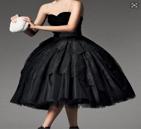 ball gown black lace evening dresses layered tea length prom dresses with sheath strapless velvet girl party gowns6460784, Black;red
ball gown black lace evening dresses layered tea length prom dresses with sheath strapless velvet girl party gowns6460784, Black;red