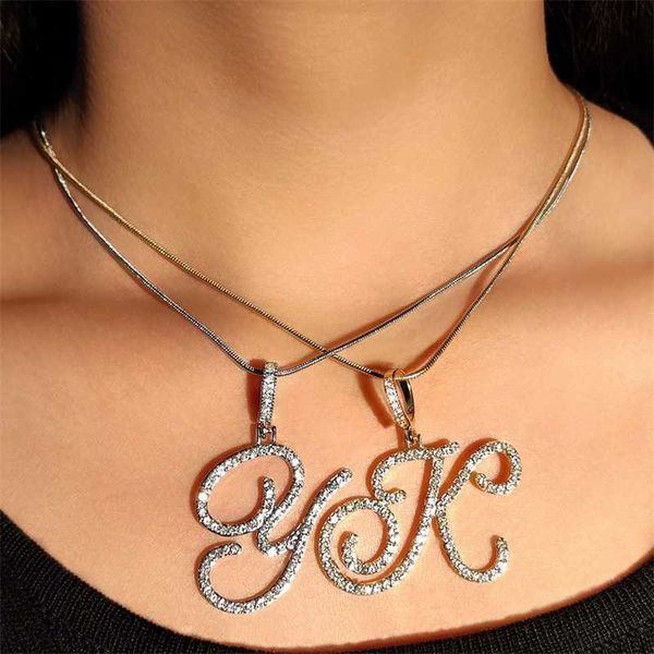 pendant necklaces a z initial cursive letters necklace for women gold silver color shiny rhinestone metal chain jewelry gift 230613
pendant necklaces a z initial cursive letters necklace for women gold silver color shiny rhinestone metal chain jewelry gift 230613