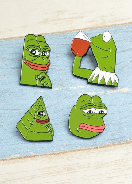 weird funny pepe the frog expression cartoon fashion enamel brooches pins small suit collar lapel pins for men boy drop w1880361, Gray
weird funny pepe the frog expression cartoon fashion enamel brooches pins small suit collar lapel pins for men boy drop w1880361, Gray