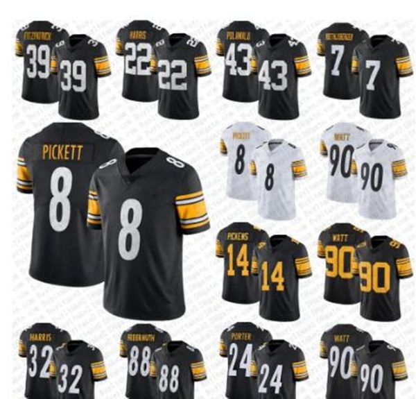 kenny pickett najee harris football jerseys steeleres t.j. watt william jackson iii alex highsmith chris boswell cameron heyward pat freierm, White
kenny pickett najee harris football jerseys steeleres t.j. watt william jackson iii alex highsmith chris boswell cameron heyward pat freierm, White