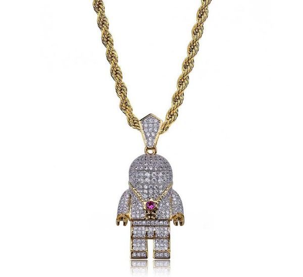 hip hop street gold silver color plated spaceman necklace micro pave zircon iced out astronaut pendant necklace for men9462713
hip hop street gold silver color plated spaceman necklace micro pave zircon iced out astronaut pendant necklace for men9462713