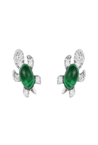 925 sterling silver chic retro turtle lovely emerald tortoise animal ear studs earrings women and girls gift7417265, Golden;silver
925 sterling silver chic retro turtle lovely emerald tortoise animal ear studs earrings women and girls gift7417265, Golden;silver