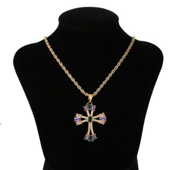new designed cross crystal pendant necklace luxurious micro inlays diamonds men women hip hop punk necklaces designer jewelry high8921655, Silver
new designed cross crystal pendant necklace luxurious micro inlays diamonds men women hip hop punk necklaces designer jewelry high8921655, Silver