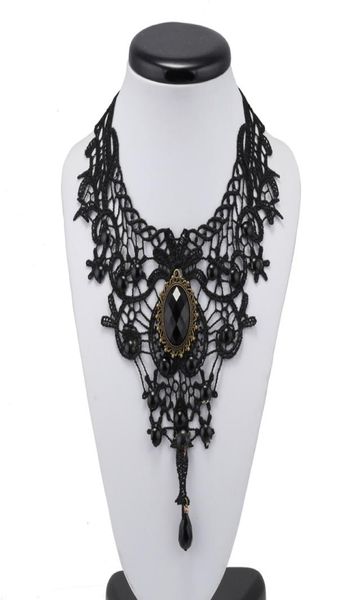vintage fashion gothic choker crystal black lace necklace women chockers steampunk jewelry4420840, Golden;silver
vintage fashion gothic choker crystal black lace necklace women chockers steampunk jewelry4420840, Golden;silver
