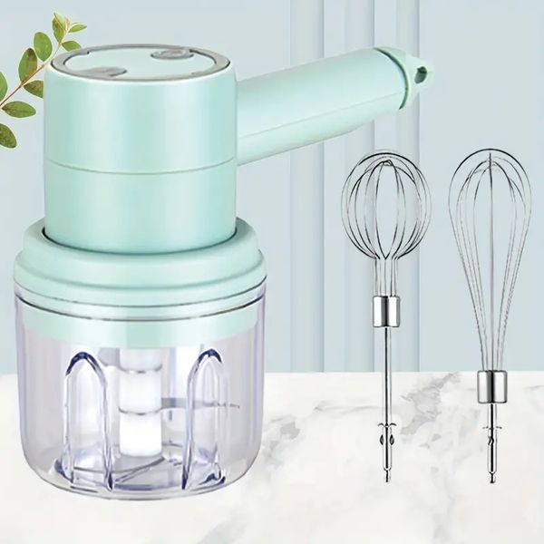 Image of Set, Electric Hand Mixer With Whisk, Traditional Beaters, Handheld Mixer, Kitchen Gadgets, Kitchen Stuff, Kitchen Accessories, Home Kitchen Items