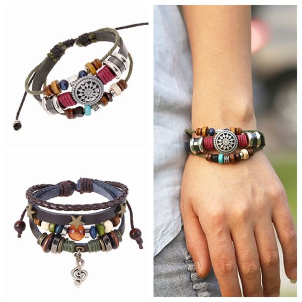 ing ethnic tribe strand bracelet handmade leather charms beaded bracelets for men women wrist jewelry accessories, Black
ing ethnic tribe strand bracelet handmade leather charms beaded bracelets for men women wrist jewelry accessories, Black