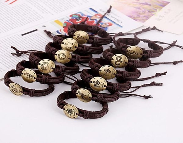12 constell charm bracelets genuine leather bracelet bangles cuff women men fashion jewelry3760943, Golden;silver
12 constell charm bracelets genuine leather bracelet bangles cuff women men fashion jewelry3760943, Golden;silver