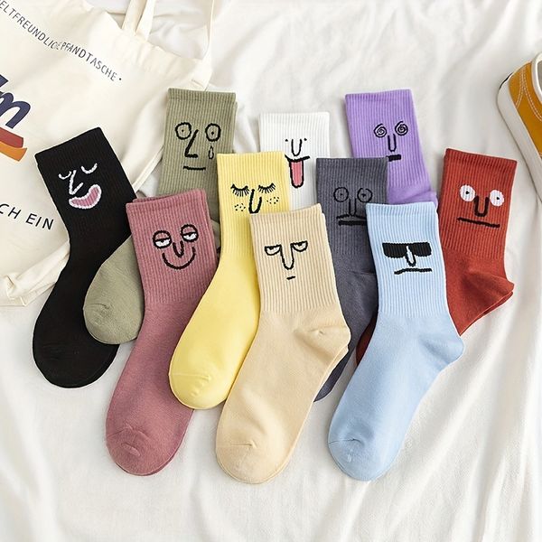 10pairs men's funny expression print fashion novelty socks, sweat-absorbing anti-odor comfortable crew socks, Black
10pairs men's funny expression print fashion novelty socks, sweat-absorbing anti-odor comfortable crew socks, Black