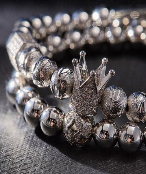 men bracelet 2pcsset luxury crown pave cubic zirconia starlight ball charms copper beads bangles for gift valentine039s day ch7017626, Golden;silver
men bracelet 2pcsset luxury crown pave cubic zirconia starlight ball charms copper beads bangles for gift valentine039s day ch7017626, Golden;silver