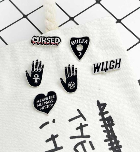 enamel pins and brooches witch cursed ouija we are the weirdos mister black pin set goth pin goth punk backpack badge shirt collar3812970, Gray
enamel pins and brooches witch cursed ouija we are the weirdos mister black pin set goth pin goth punk backpack badge shirt collar3812970, Gray