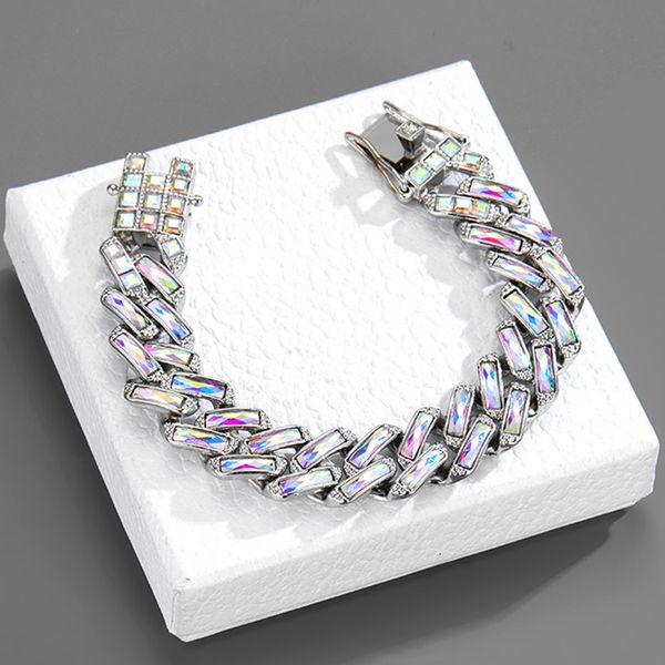 bangle iced out bling opened square zircon charm bracelet gold silver color baguette aaa cz for men women hiphop jewelry 230427, Black
bangle iced out bling opened square zircon charm bracelet gold silver color baguette aaa cz for men women hiphop jewelry 230427, Black