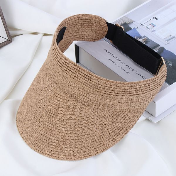 visors summer fashion beach hat cool empty straw foldable cap for womens wide brim sunhat outdoor uv protective sun visor hat 230717, Blue;gray
visors summer fashion beach hat cool empty straw foldable cap for womens wide brim sunhat outdoor uv protective sun visor hat 230717, Blue;gray