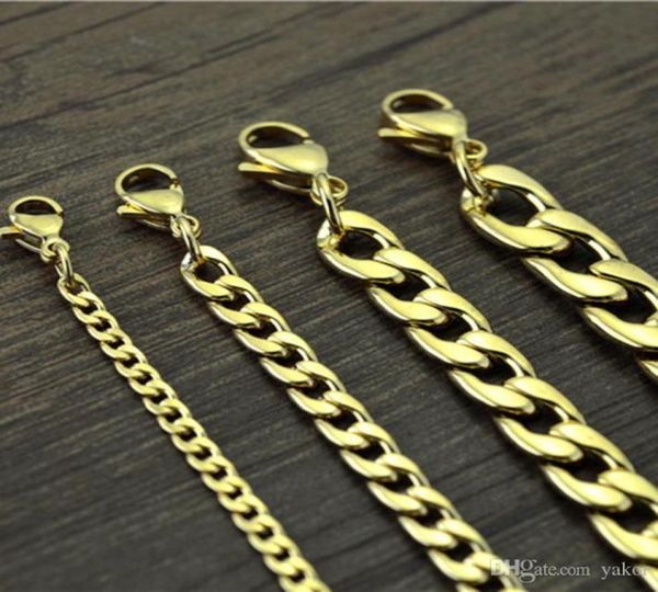 new never fade stainless steel figaro chain necklace 4 sizes men jewelry 18k real yellow gold plated 9mm chain necklaces for women6368625, Silver
new never fade stainless steel figaro chain necklace 4 sizes men jewelry 18k real yellow gold plated 9mm chain necklaces for women6368625, Silver
