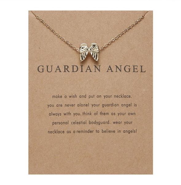 guardian angel paper card wing combine gold necklace exquisite ma039am ornaments6344051, Silver
guardian angel paper card wing combine gold necklace exquisite ma039am ornaments6344051, Silver