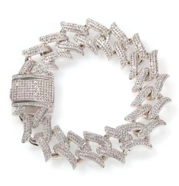 20mm bramble cuban bracelet lock clasp link 8 inch bracelet iced out zircon bling hip hop men jewelry gift beaded charms bracelets3032941, Black
20mm bramble cuban bracelet lock clasp link 8 inch bracelet iced out zircon bling hip hop men jewelry gift beaded charms bracelets3032941, Black