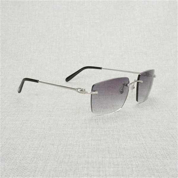 sunglasses 2023 designer vintage rimless big square men oversize glasses frame women eyeglasses shades oculos gafas for driving outdoor 011b, White;black 
sunglasses 2023 designer vintage rimless big square men oversize glasses frame women eyeglasses shades oculos gafas for driving outdoor 011b, White;black
