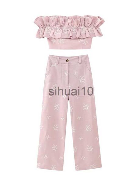 women's two piece pants traf fashion embroidery short pants sets 2023 summer new office lady slash neck pleated high waist full-length, White
women's two piece pants traf fashion embroidery short pants sets 2023 summer new office lady slash neck pleated high waist full-length, White