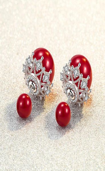 s925 sterling silver stud earrings luxury pearl lace crystal double side ol love designer ear rings earring earing jewelry4793422, Golden;silver
s925 sterling silver stud earrings luxury pearl lace crystal double side ol love designer ear rings earring earing jewelry4793422, Golden;silver