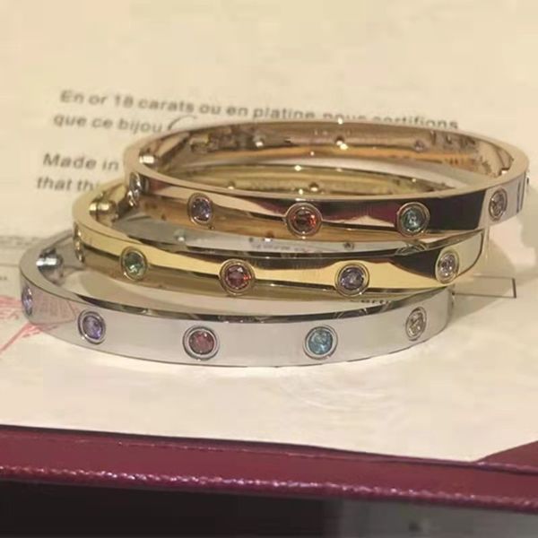 fashion silver ladies rose gold colorful diamond screw bracelet men screwdriver full drilling luxury designer jewelry womens mens bracelets, Black
fashion silver ladies rose gold colorful diamond screw bracelet men screwdriver full drilling luxury designer jewelry womens mens bracelets, Black