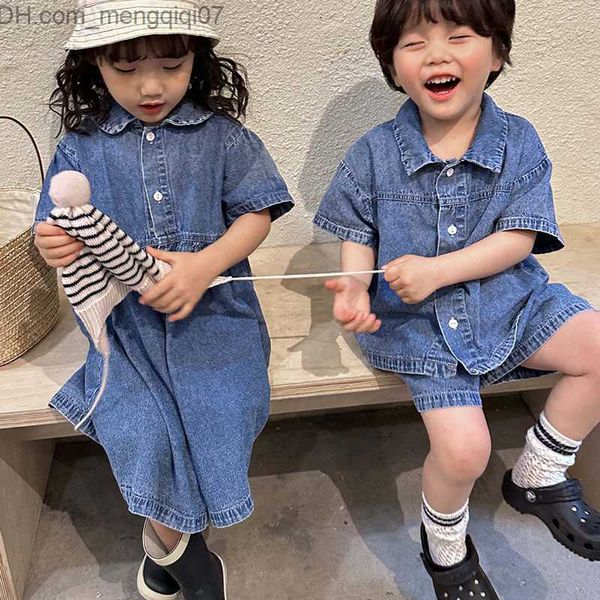 clothing sets milancel 2023 summer children's clothing set denim boys' set a-line girls' dress z230717, White
clothing sets milancel 2023 summer children's clothing set denim boys' set a-line girls' dress z230717, White