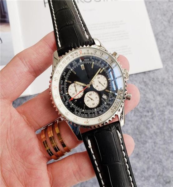 2022 fashion mens quartz watch chronograph black blue leather strap7025663, Slivery;golden
2022 fashion mens quartz watch chronograph black blue leather strap7025663, Slivery;golden