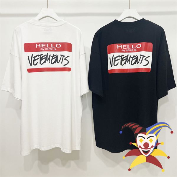 women's tshirt hello my name is vetements t shirt men 1 1 oversize women tshirt vtm short sleeve tee 230715, White
women's tshirt hello my name is vetements t shirt men 1 1 oversize women tshirt vtm short sleeve tee 230715, White