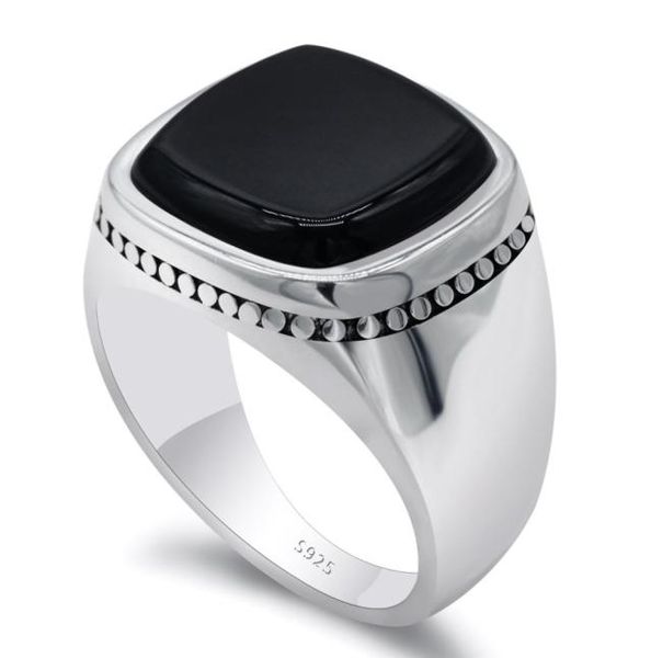 925 sterling silver black signet ring for men square agate aqeeq rings turkish men039s fashion jewelry wedding anniversary gift8493080, Golden;silver
925 sterling silver black signet ring for men square agate aqeeq rings turkish men039s fashion jewelry wedding anniversary gift8493080, Golden;silver