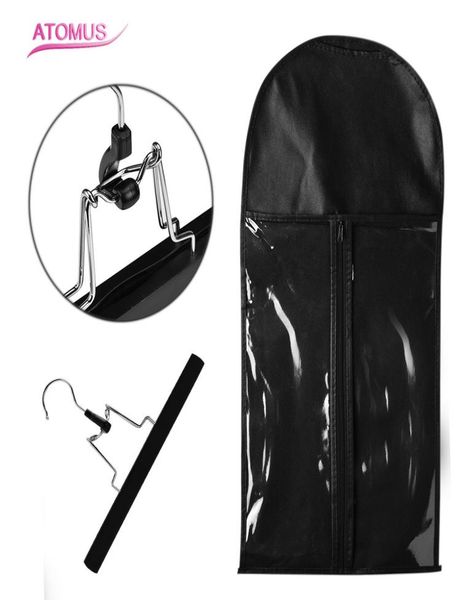 black hair extension packing bag include hanger and hanger carrier storage wig stands hair extensions bag for carring and packing 9919031
black hair extension packing bag include hanger and hanger carrier storage wig stands hair extensions bag for carring and packing 9919031