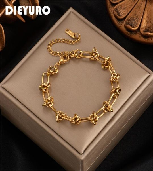 dieyuro 316l stainless steel gold silver color chain bracelet for women classic rust proof fashion girl wrist jewelry gift 2207268306304, Golden;silver
dieyuro 316l stainless steel gold silver color chain bracelet for women classic rust proof fashion girl wrist jewelry gift 2207268306304, Golden;silver