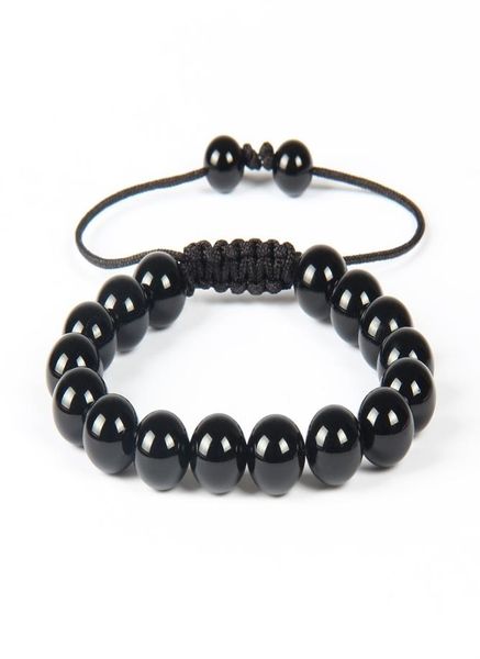 new whole 10pcslot fashion mens woven bracelet 10mm natural black round onyx stone bead jewelry5039793, Golden;silver
new whole 10pcslot fashion mens woven bracelet 10mm natural black round onyx stone bead jewelry5039793, Golden;silver
