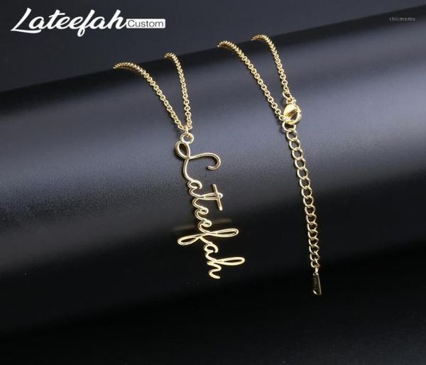 lateefah handwriting jewelry custom signature pendant collier femme vertical personality name necklace for women gift1pendant neck1412830, Silver
lateefah handwriting jewelry custom signature pendant collier femme vertical personality name necklace for women gift1pendant neck1412830, Silver