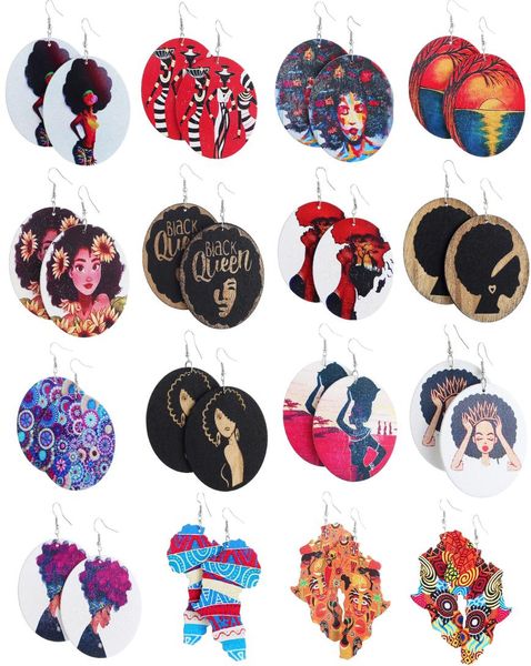 round african women earrings wooden painted earrings ethnic style earring drop dangle earrings set4714284, Silver
round african women earrings wooden painted earrings ethnic style earring drop dangle earrings set4714284, Silver