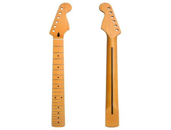 matte yellow maple st guitar necks 22 frets fingerboard with bone nut steel pipe9954380
matte yellow maple st guitar necks 22 frets fingerboard with bone nut steel pipe9954380