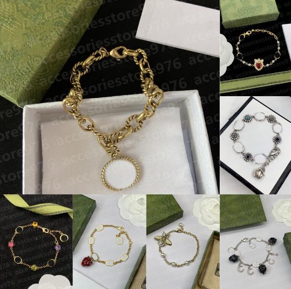 

designer crystal bracelet bangle men women stainless steel jewelry gold color punk curb cuban link chain hip-hop bracelets, Golden;silver