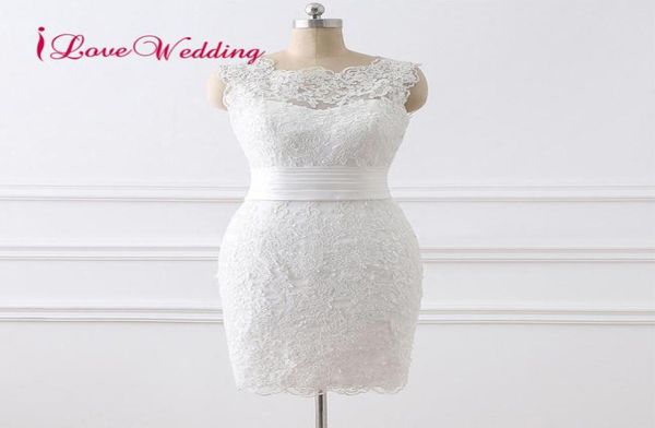 2018 new fashion short wedding dress sleeveless lace applique bridal gown vestido de novia wedding dresses1888566, White
2018 new fashion short wedding dress sleeveless lace applique bridal gown vestido de novia wedding dresses1888566, White
