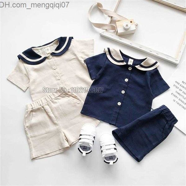 clothing sets navy style children's sailor collar cotton linen t-shirt+pants 2-piece summer clothing set for boys and girls z230717, White
clothing sets navy style children's sailor collar cotton linen t-shirt+pants 2-piece summer clothing set for boys and girls z230717, White