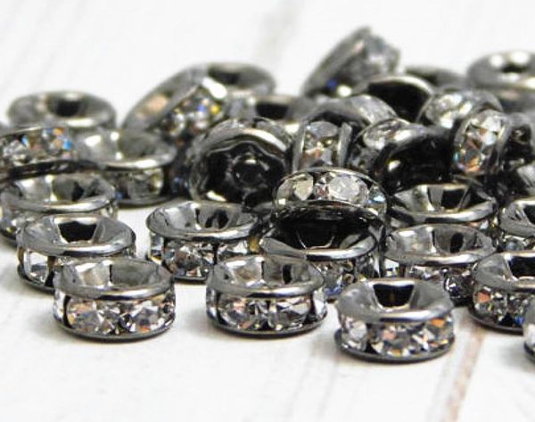 bulk lots 50 pcs gun black metal with clear crystal rondelle rhinestone beads spacer findings for jewelry making in 6mm8135587
bulk lots 50 pcs gun black metal with clear crystal rondelle rhinestone beads spacer findings for jewelry making in 6mm8135587