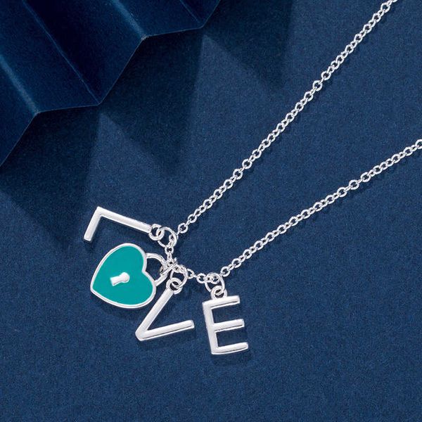 original new tiffayffay s925love heart-shaped enamel pendant love lock small fashion necklace women's clavicle chain, Black
original new tiffayffay s925love heart-shaped enamel pendant love lock small fashion necklace women's clavicle chain, Black