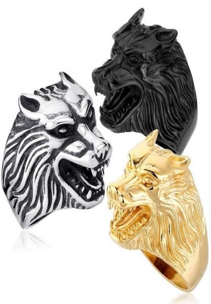 fashion jewelry cool wolf rings stainless steel punk men and women gold and black ring us size 7145973942, Silver
fashion jewelry cool wolf rings stainless steel punk men and women gold and black ring us size 7145973942, Silver